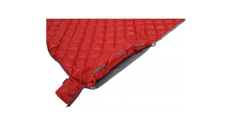 Exped DeepSleep 250 Plus Sleeping Bag, Red, Large Left, 7640147766273
