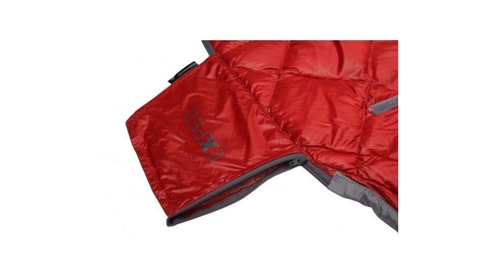 Exped DeepSleep 250 Plus Sleeping Bag, Red, Large Left, 7640147766273