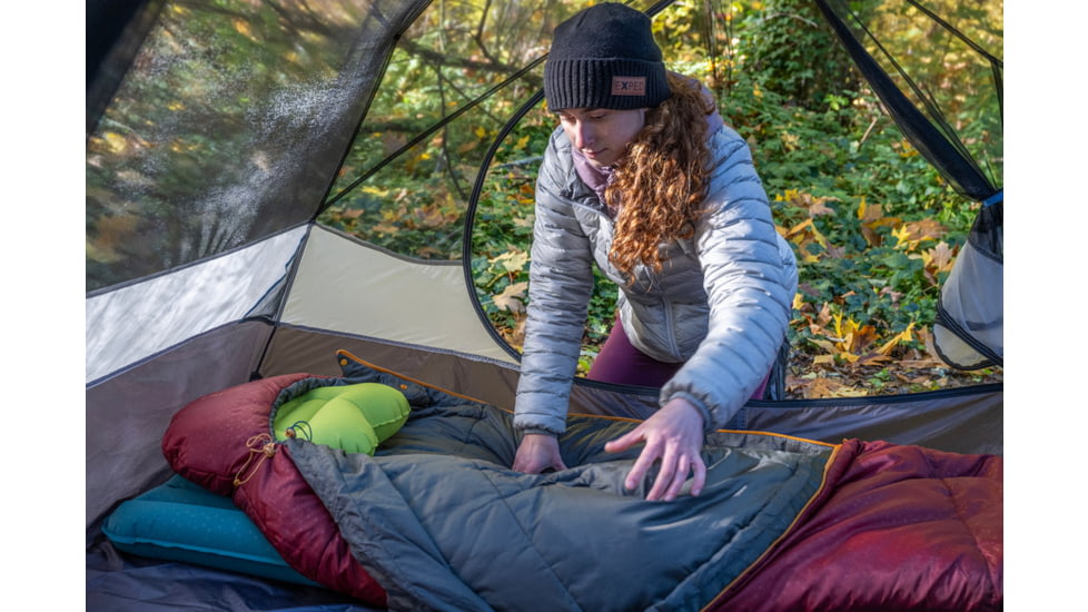 Exped Deepsleep -5C 20F Sleeping Bag, Left, Burgundy, Medium, 7640277846241