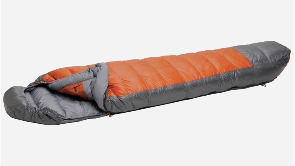 Exped Lite 500 Sleeping Bag, Terracota/Grey, Small Right, 7640120118587
