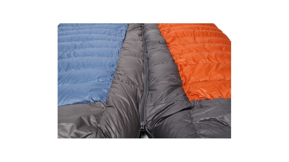 Exped Lite 500 Sleeping Bag, Terracota/Grey, Small Right, 7640120118587