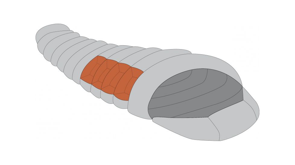 Exped Lite 500 Sleeping Bag, Terracota/Grey, Small Right, 7640120118587