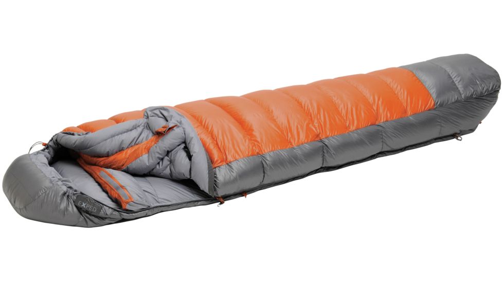 Lite 900 Sleeping Bag 800 Goose Down 4 Season-Terra Cotta-Medium-Left