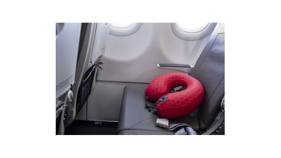 Exped Neck Pillow Deluxe, Ruby Red, One Size, 7640171995380