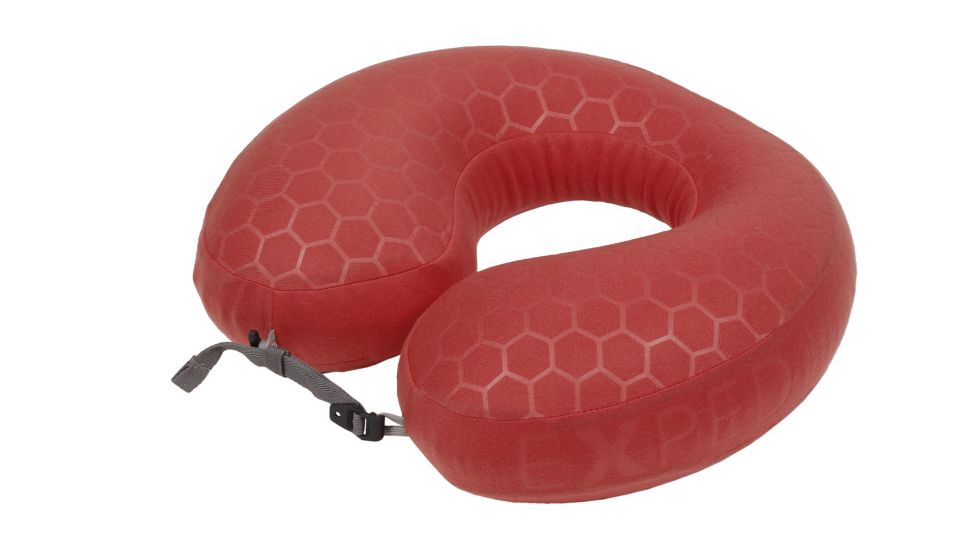 Exped Neck Pillow Deluxe, Ruby Red, One Size, 7640171995380