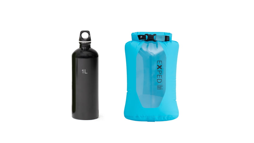 Exped Versa Clear Dry Bag, Cyan, 3L, 7640277848030