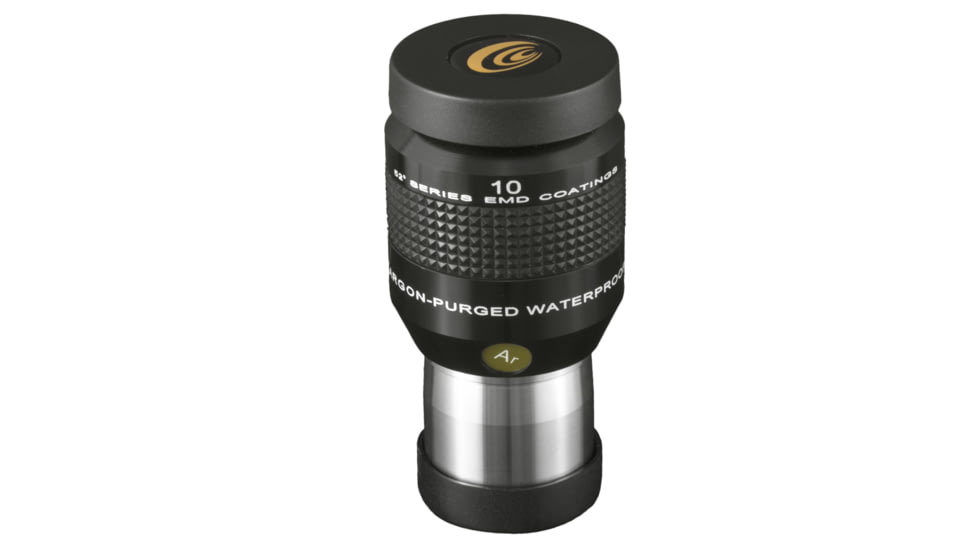 Explore Scientific 10 mm 52 Degrees Series Waterproof Eyepiece, Black w/ white lettering, ES logo, EPWP5210-01