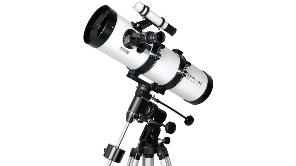 Explore Scientific 134 mm f/4.9 Newtonian Reflector Telescope w/ Equatorial Mount, Black, ES-ON13449EQ3