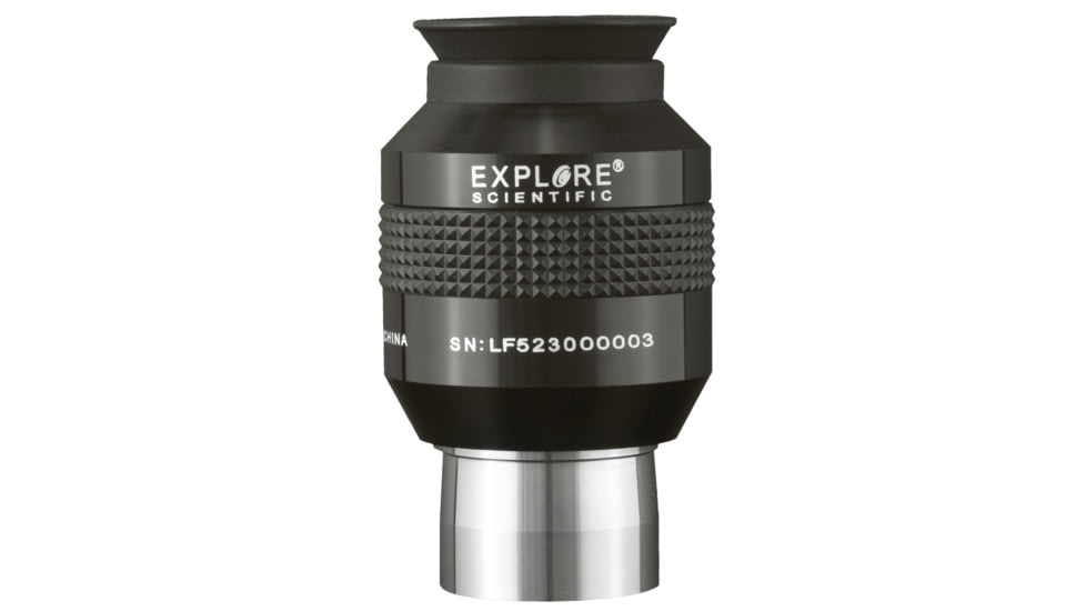 Explore Scientific 30 mm 52 Degrees Series Waterproof Eyepiece, Black w/ white lettering, ES logo, EPWP5230-01