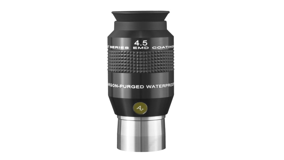 Explore Scientific 4.5 mm 52 Degrees Series Waterproof Eyepiece, Black w/ white lettering, ES logo, EPWP5245-01