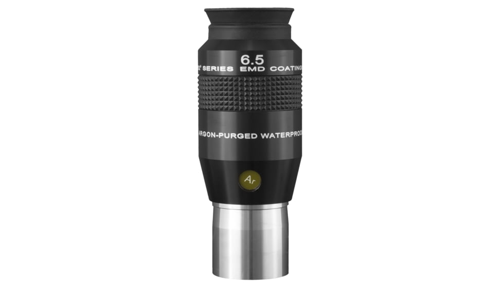 Explore Scientific 6.5 mm 52 Degrees Series Waterproof Eyepiece, Black w/ white lettering, ES logo, EPWP5265-01