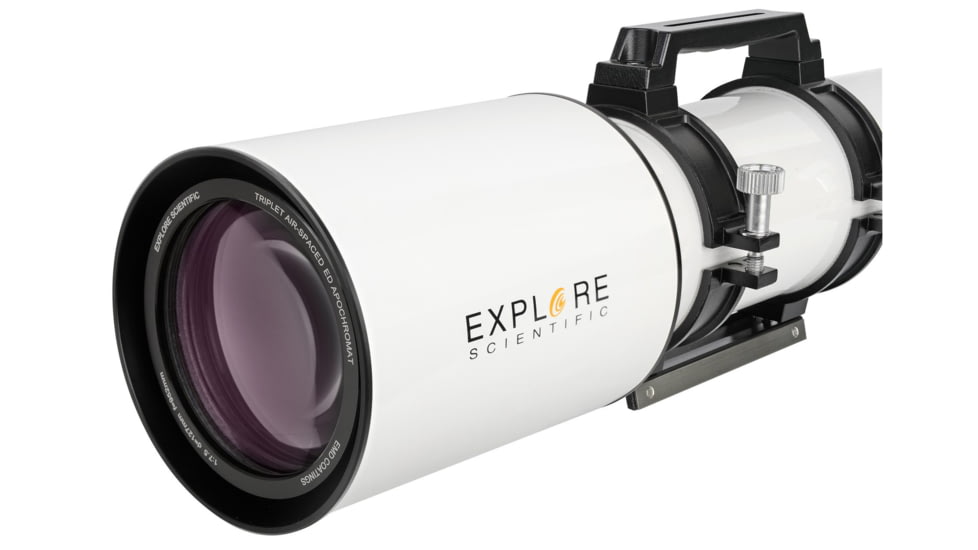 Explore Scientific ED127 Classic White Aluminum f/7.5 Air-Spaced Triplet w/ Hoya FCD100 Optics, FCD100-127075-01