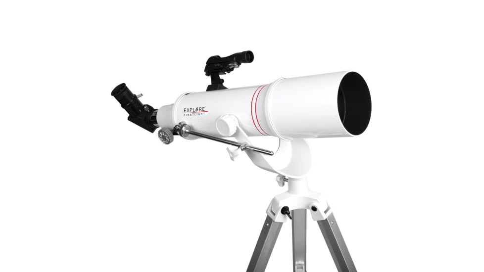 Explore Scientific FirstLight AR90mm Tube Refractor w/AZ Mount, White, FL-AR90500AZ