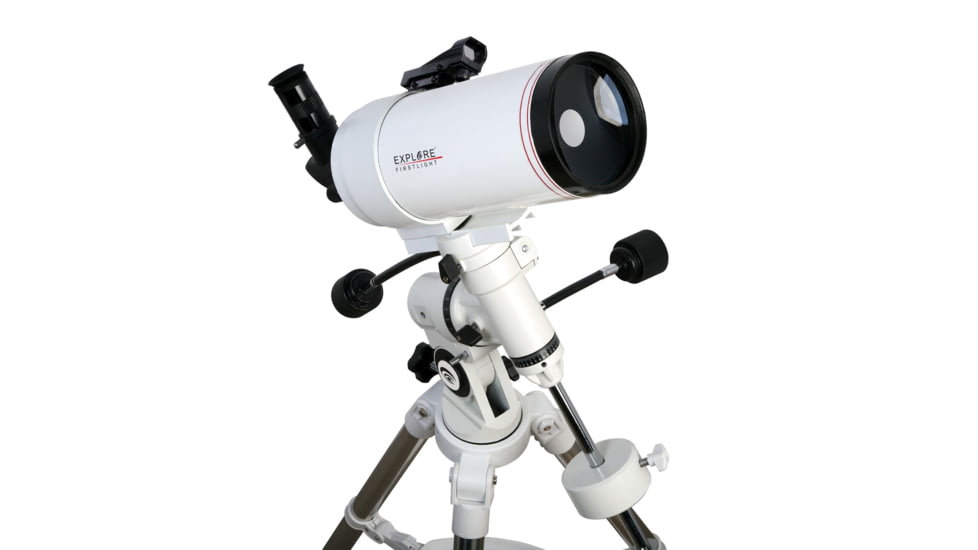 Explore Scientific FirstLight MAK100mm Tube Maksutov-Cassegrain with EXOS Nano EQ3, White, FL-MC1001400EQ3