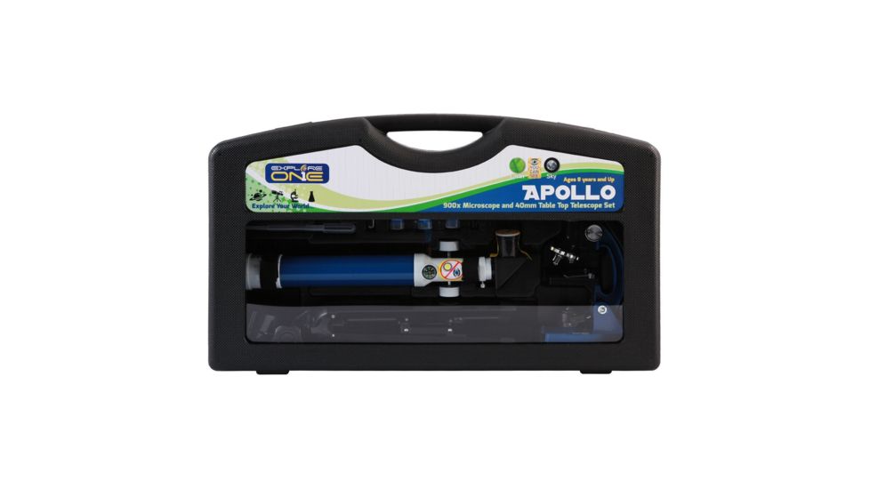 ExploreOne Apollo Telescope &amp; Micro Microscope Set with Case, 88-41101