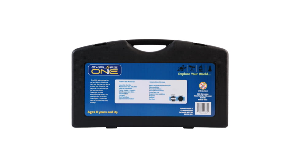 ExploreOne Apollo Telescope &amp; Micro Microscope Set with Case, 88-41101