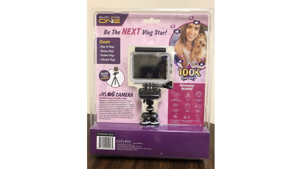 ExploreOne Vlogger Camera, White, 88-83003