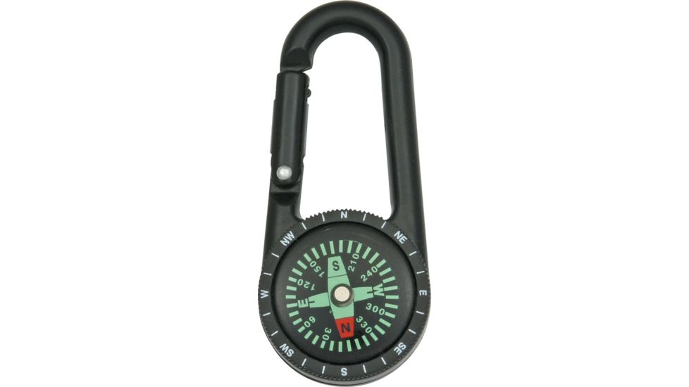 Explorer Carabiner Compass w/ Black Face EXP16