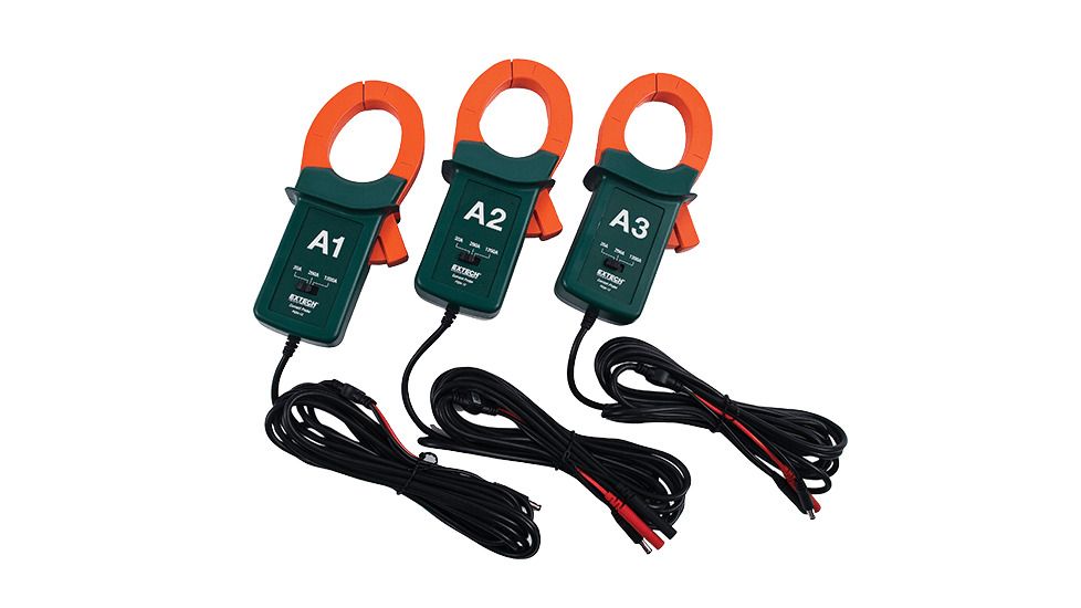 Extech Instruments 1200A Current Clamp Probes Set Of 3, PQ34-12
