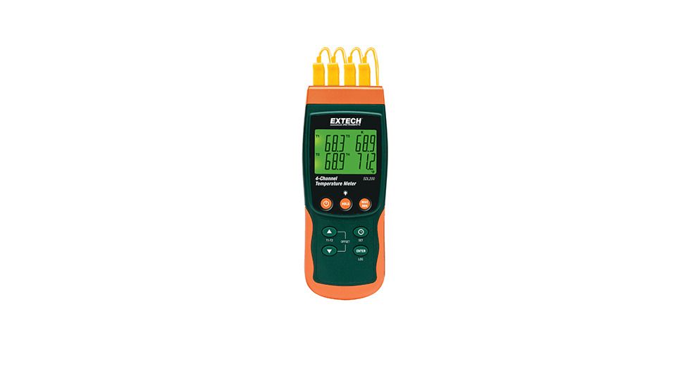 Extech Instruments 4-Channel Thermometer Sd Logger, SDL200