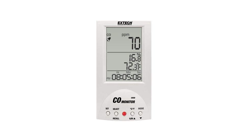 Extech Instruments Carbon Monoxide Meter , Desktop, CO50