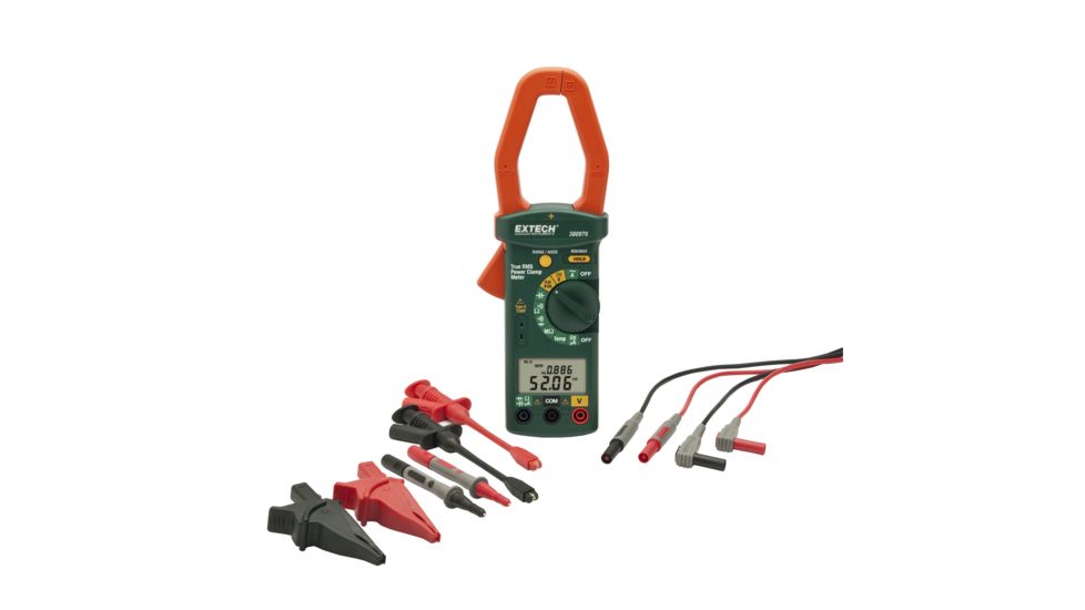Extech Instruments Clamp Meter, Hvac With Nist, 380976-K-NIST