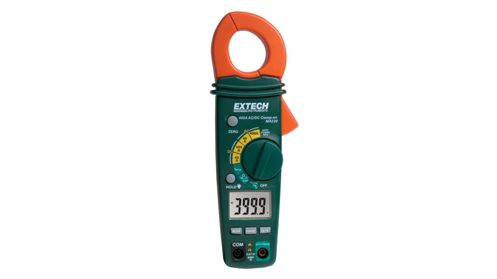 Extech Instruments Clamp Meter With Nist Ma220, MA220-NIST
