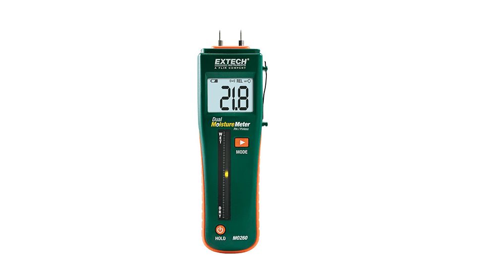 Extech Instruments Combination Pin/Pinless Moisture Meter, MO260