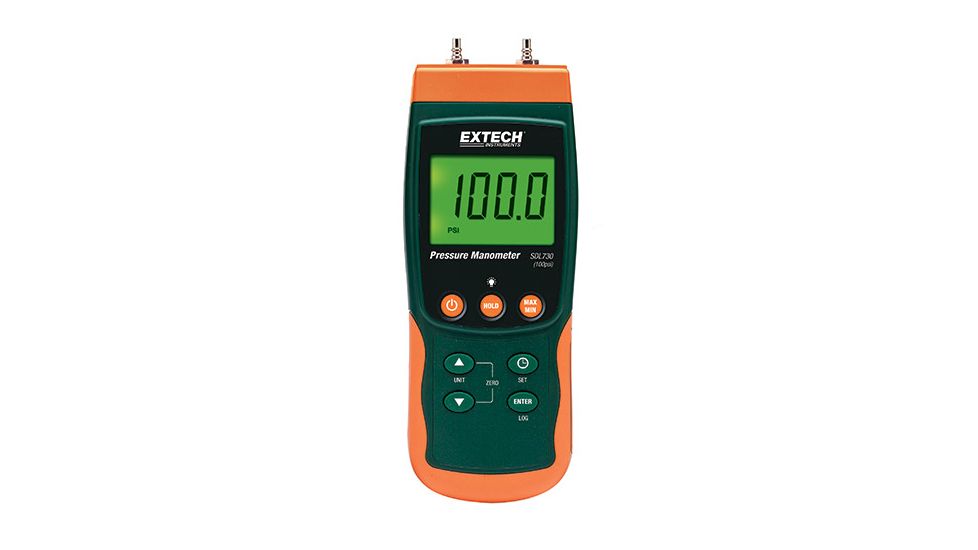 Extech Instruments Differential Pressure Manometer Datalogger 201.5Psi, SDL730