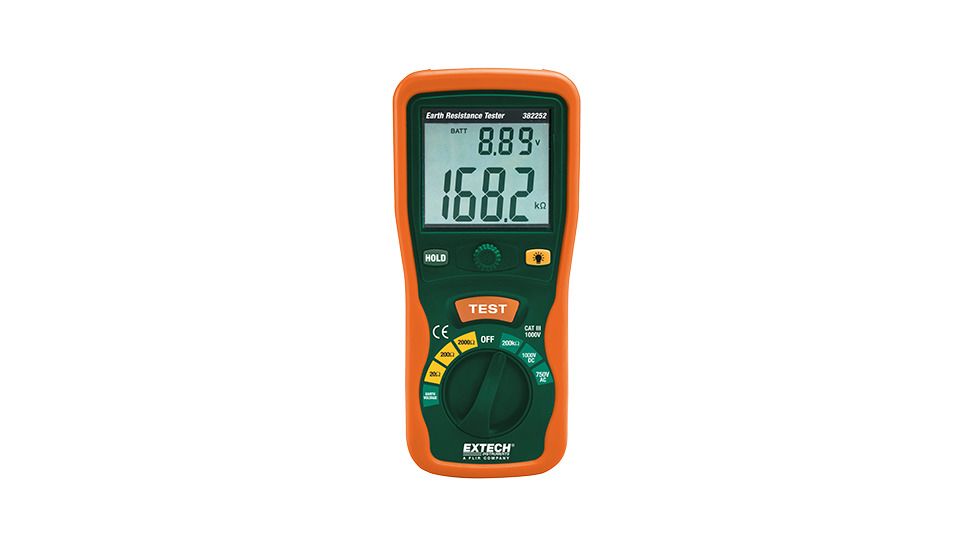 Extech Instruments Earth Ground Tester With Nist, 382252, 382252-NIST