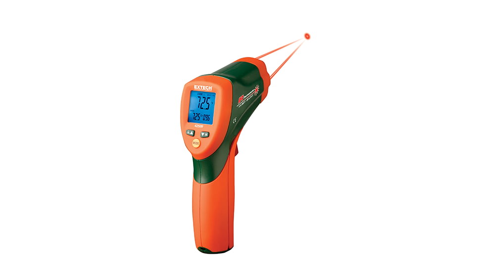 Extech Instruments Ir Thermometer, 12/1, 950 Dual Laser, 42509