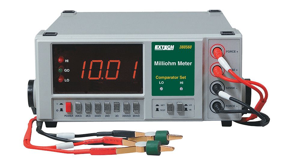 Extech Instruments Milliohm Meter W/Nist, 380560, 380560-NIST