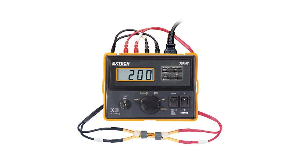 Extech Instruments Milliohm Meter W/Nist 380462, 380462-NIST