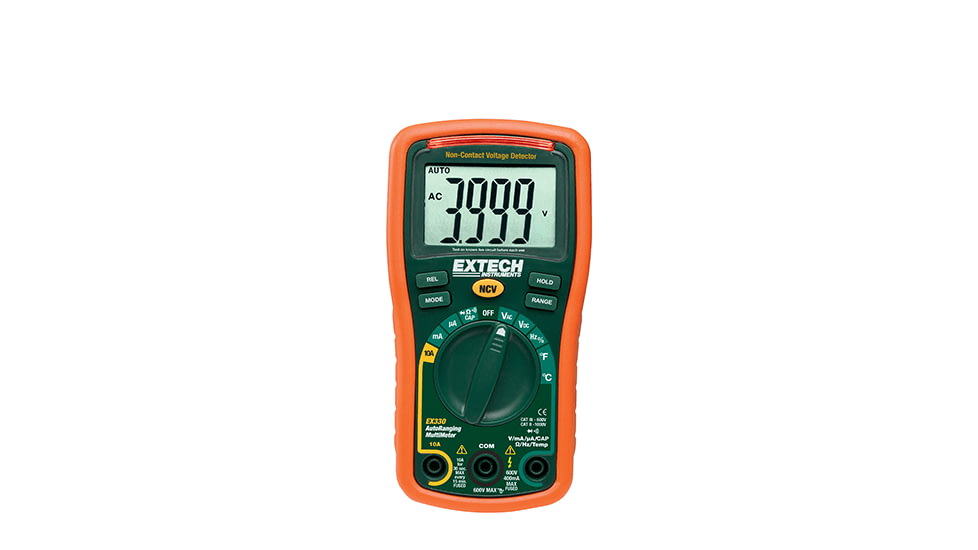 Extech Instruments Multimeter With Nist, Ex330, EX330-NIST