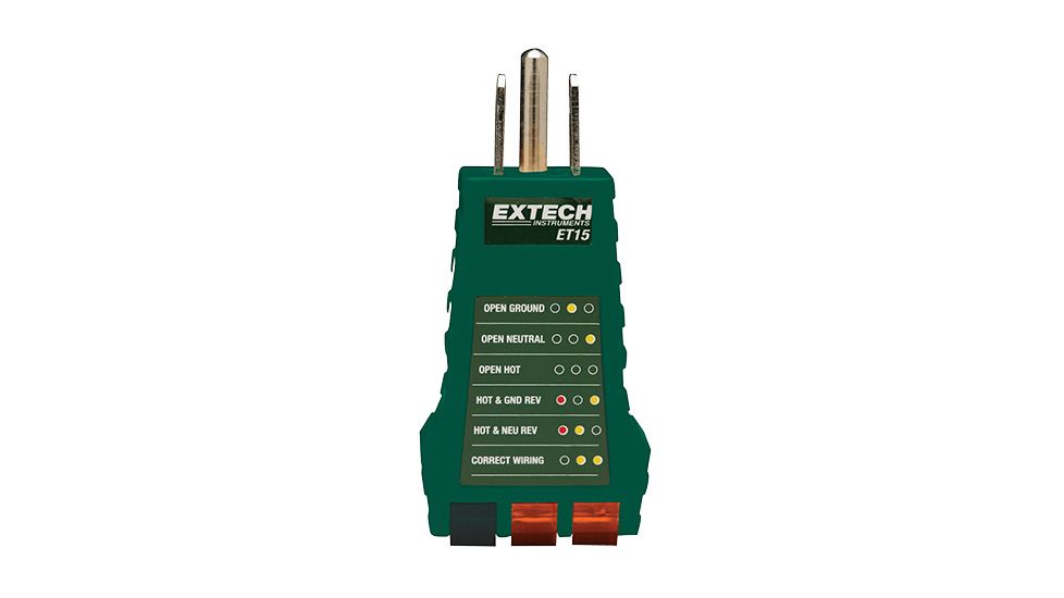 Extech Instruments Receptacle Tester, ET15