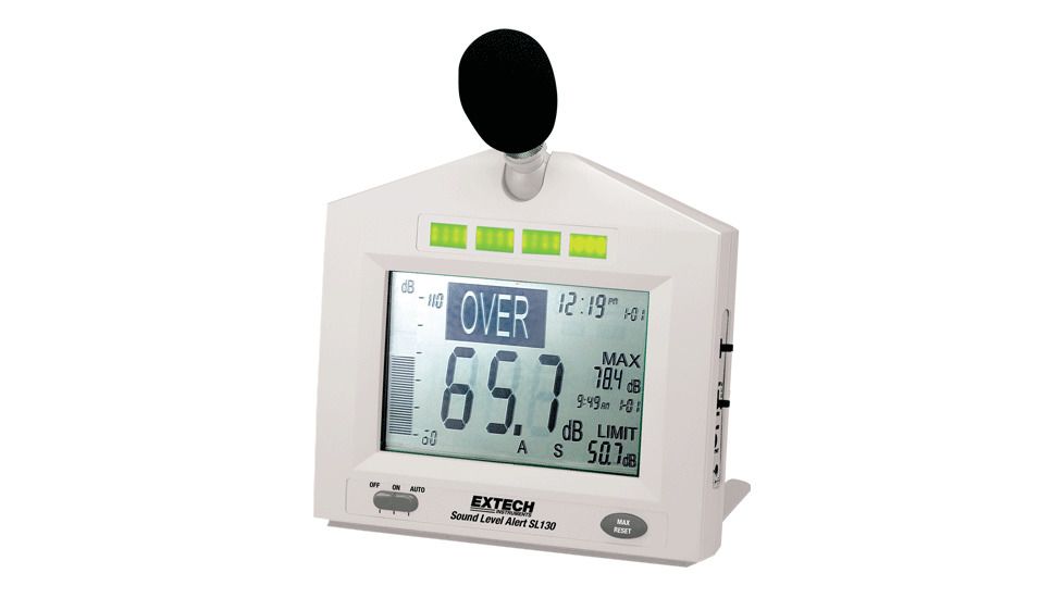 Extech Instruments Sound Level Alert, White Housing, SL130W