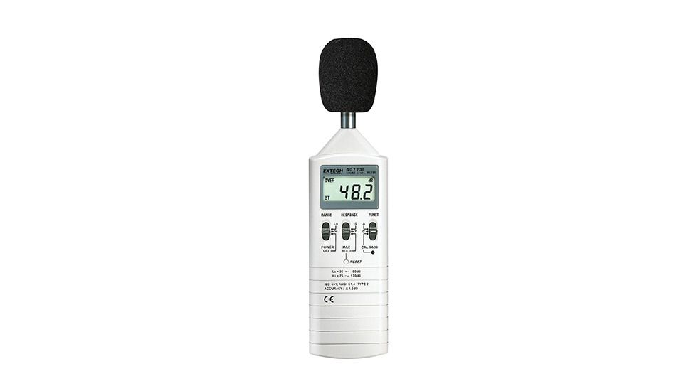 Extech Instruments Sound Level Meter, Digital, 1.5Db Accuracy, 407736