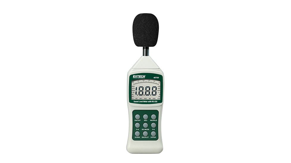 Extech Instruments Sound Level Meter, Digital W/ Rs232 Interface, 407750
