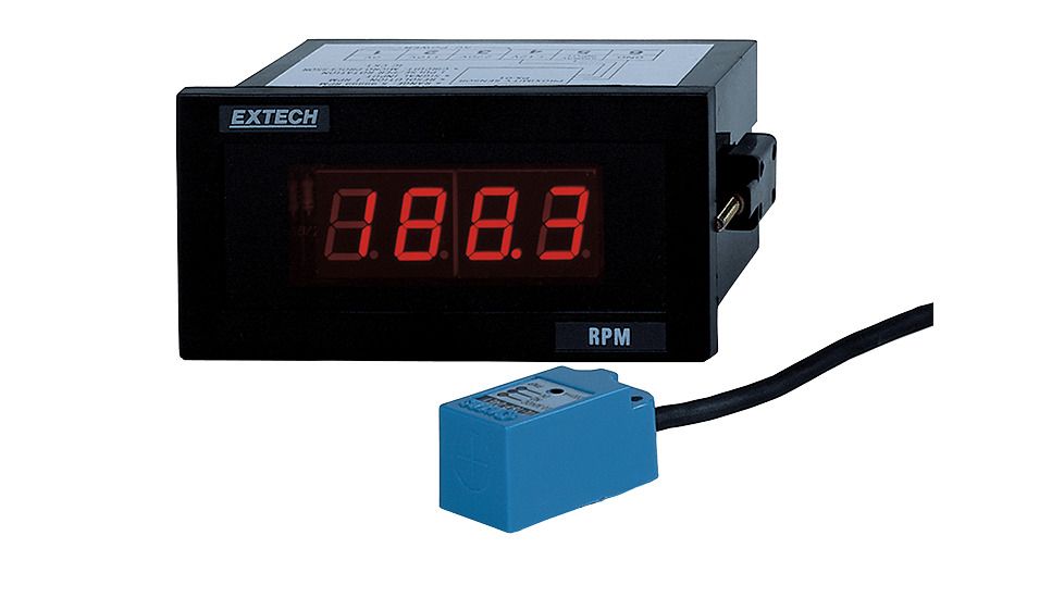 Extech Instruments Tachometer, Panel Mount, 461950