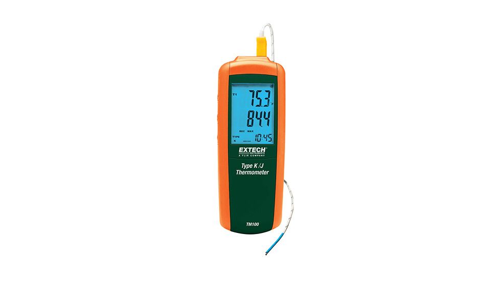 Extech Instruments Thermometer With Nist, Tm100, TM100-NIST