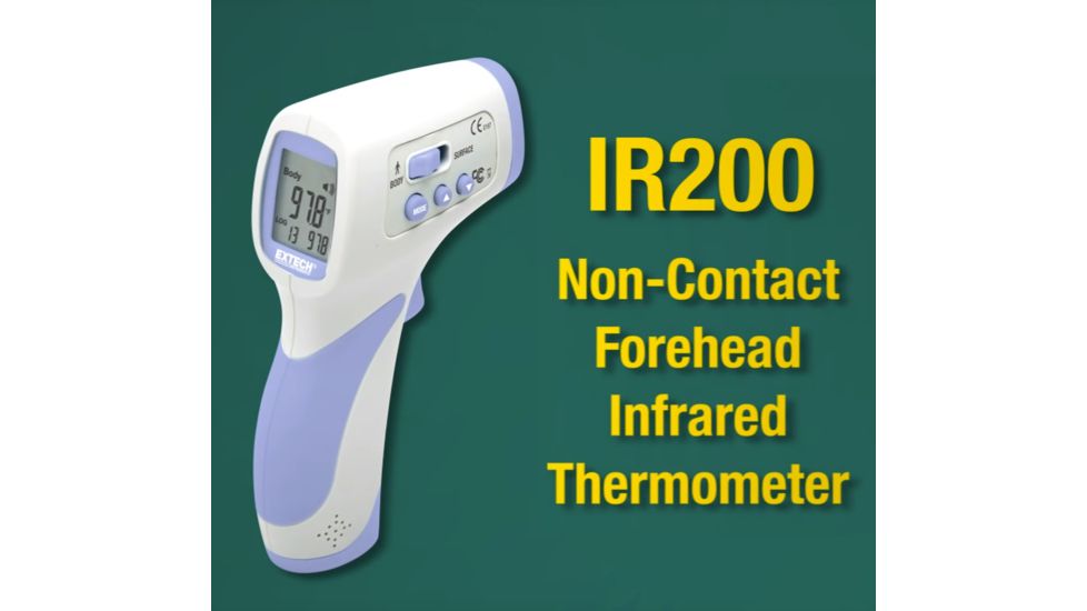 Flir Extech IR200 IR Forehead / Body InfraRed Non-Contact Thermometer