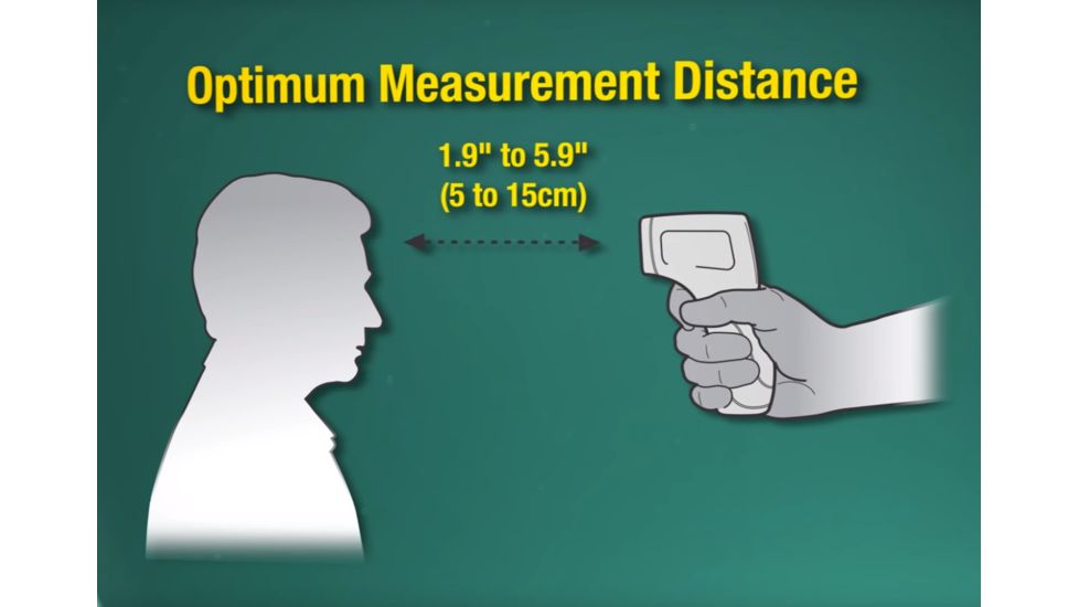 Flir Extech IR200 IR Thermometer - Optimum Measurement Distance
