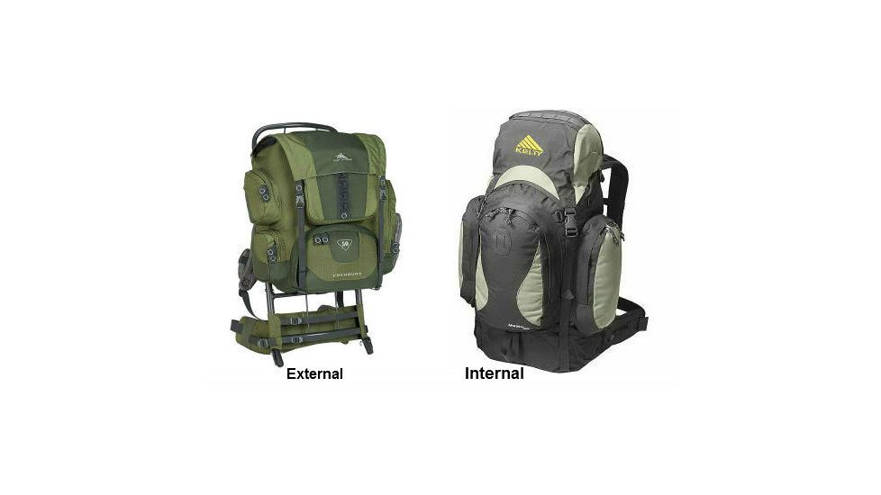 comparison external internal frame backpack