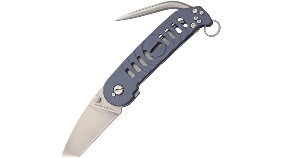 Extrema Ratio BF2V Linerlock w/Marlin Spike Folding Knife,2.5in,Bohler N-690 Steel,Tanto,Gray,Aluminum Handle EX135BF2V
