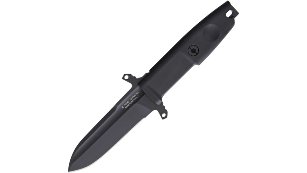 Extrema Ratio Defender DC Fixed Blade Knife, 8.5in Overall, 3.75in Bohler N690 SS Blade, Black Forprene, Black, 04.1000. 0487BLK