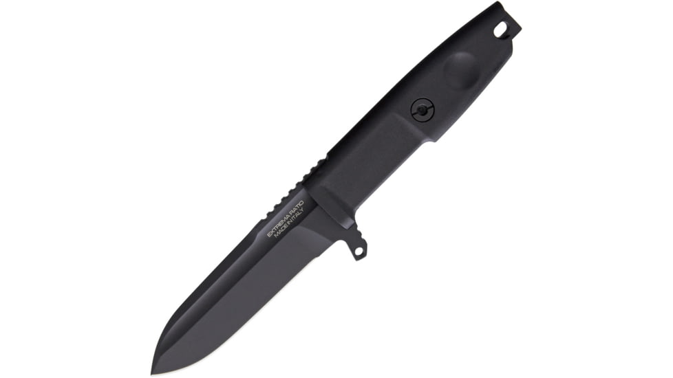 Extrema Ratio Defender Fixed Blade Knife, 8.5in Overall, 3.75in Bohler N690 SS Blade, Black Forprene, Black, 04.1000. 0486BLK