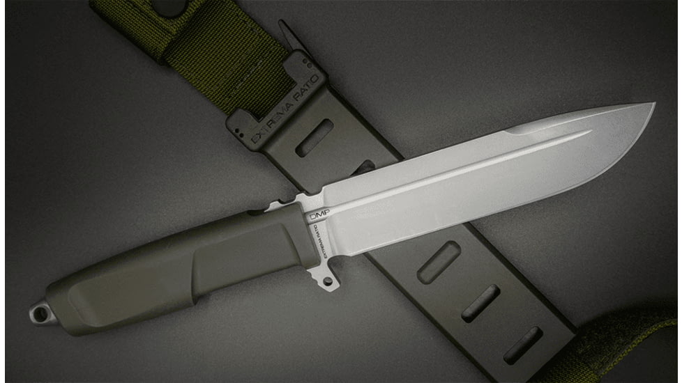 Extrema Ratio DMP Fixed Blade Knife, 6in, N690 Stainless Blade, Ranger Green Forprene Handle, 04.1000.0219/GRN