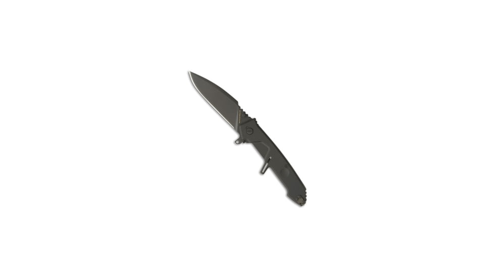 Extrema Ratio Extrema Ratio MF2 Black Liner Lock Knife Black Aluminum 3.375" Black, Black, Bohler N690, adult, BHQ-46496