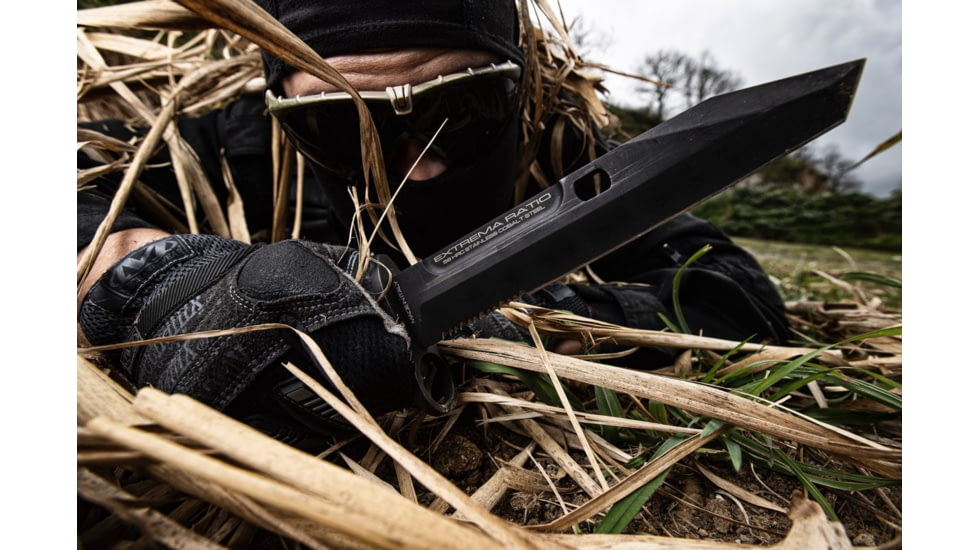 Extrema Ratio Fulcrum Combat Knife, Black, EX0304BLK
