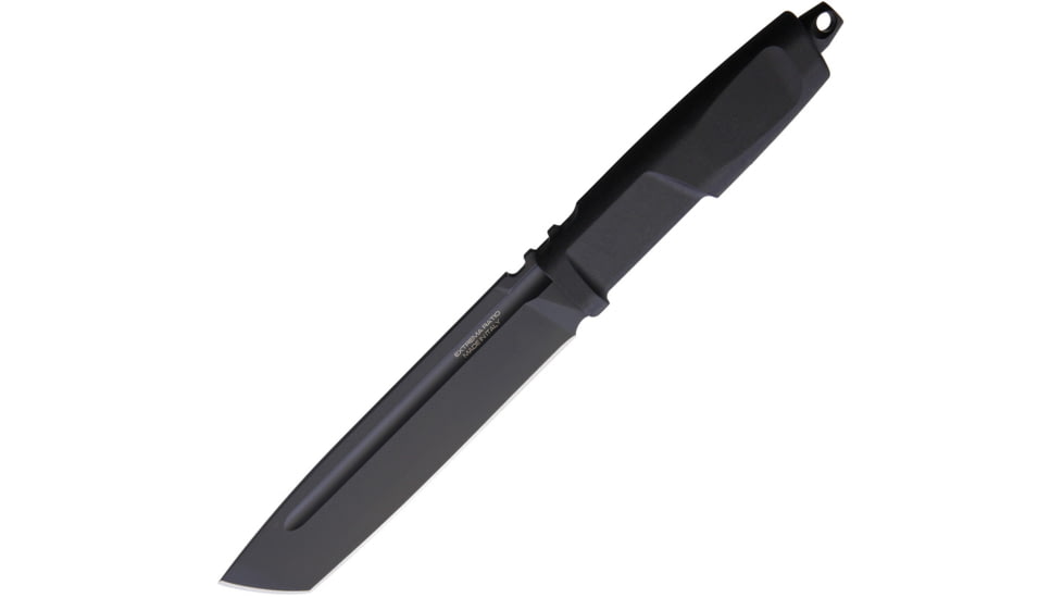 Extrema Ratio Giant Mamba Black Knife, 6.5 black MIL-C-13924 burnished Bohler N690 stain, Black Forprene handle, 04.1000.0218/BLK